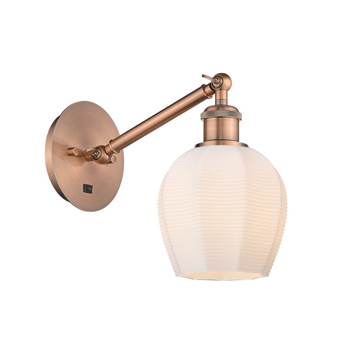 Innovations - 317-1W-AC-G461-6-LED - LED Wall Sconce - Ballston - Antique Copper