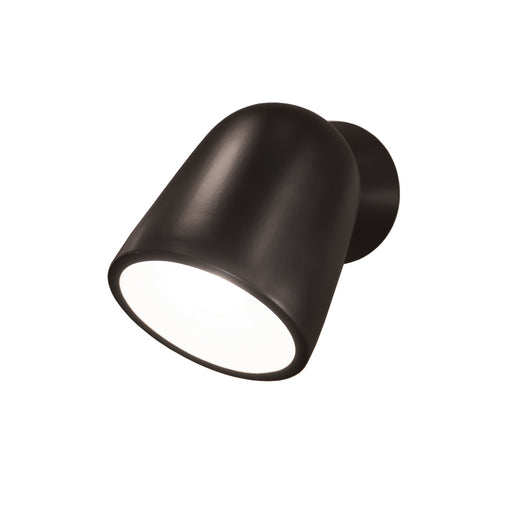 Justice Designs - CER-3770W-CRB-LED1-700 - LED Outdoor Wall Sconce - Ambiance - Carbon - Matte Black