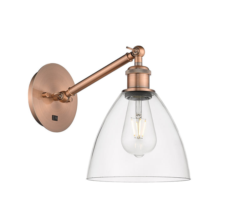 Innovations - 317-1W-AC-GBD-752-LED - LED Wall Sconce - Ballston - Antique Copper