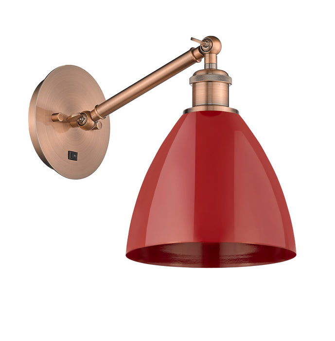 Innovations - 317-1W-AC-MBD-75-RD-LED - LED Wall Sconce - Ballston - Antique Copper