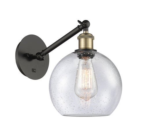 Ballston One Light Wall Sconce Black Antique Brass