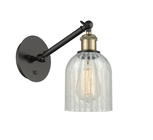 Ballston One Light Wall Sconce Black Antique Brass