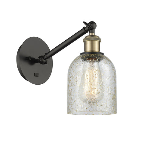 Ballston One Light Wall Sconce Black Antique Brass