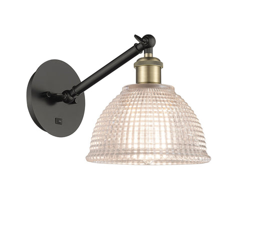 Ballston One Light Wall Sconce Black Antique Brass