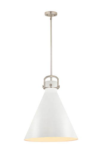 Downtown Urban One Light Pendant Satin Nickel