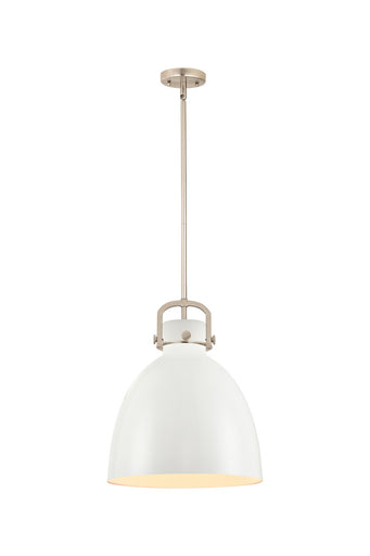 Downtown Urban One Light Pendant Satin Nickel