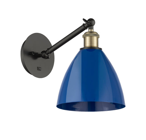 Ballston One Light Wall Sconce Black Antique Brass