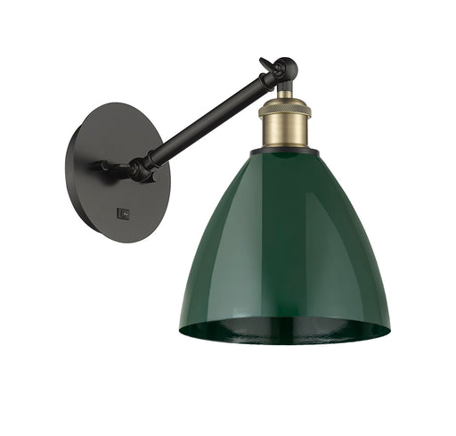 Ballston One Light Wall Sconce Black Antique Brass