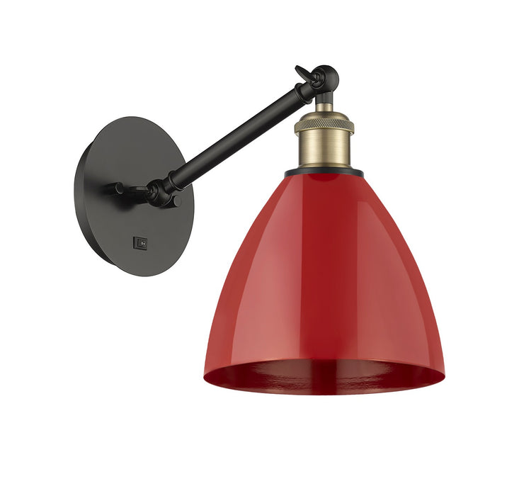 Innovations - 317-1W-BAB-MBD-75-RD - One Light Wall Sconce - Ballston - Black Antique Brass
