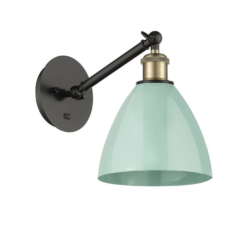 Ballston One Light Wall Sconce Black Antique Brass