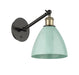 Innovations - 317-1W-BAB-MBD-75-SF - One Light Wall Sconce - Ballston - Black Antique Brass
