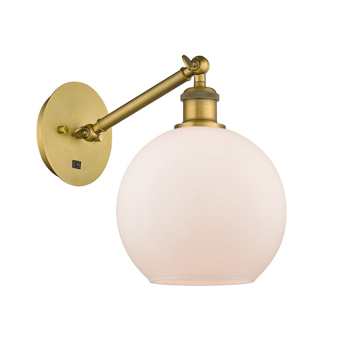 Innovations - 317-1W-BB-G121-8 - One Light Wall Sconce - Ballston - Brushed Brass