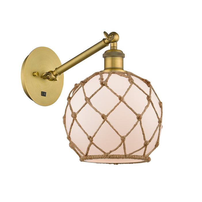 Innovations - 317-1W-BB-G121-8RB-LED - LED Wall Sconce - Ballston - Brushed Brass