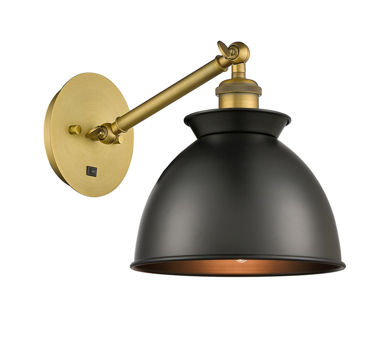 Innovations - 317-1W-BB-M14-BK-LED - LED Wall Sconce - Ballston - Brushed Brass