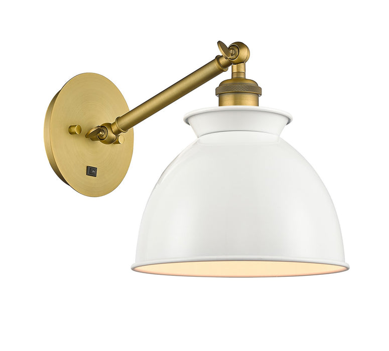 Innovations - 317-1W-BB-M14-W - One Light Wall Sconce - Ballston - Brushed Brass