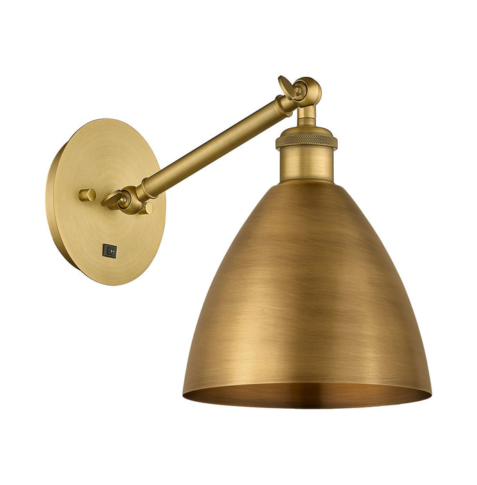 Innovations - 317-1W-BB-MBD-75-BB - One Light Wall Sconce - Ballston - Brushed Brass