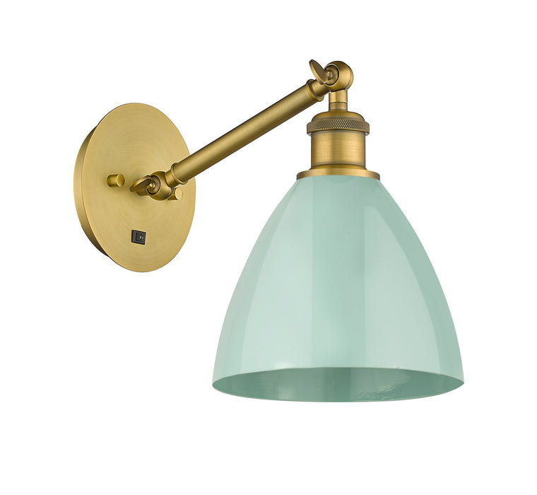 Innovations - 317-1W-BB-MBD-75-SF - One Light Wall Sconce - Ballston - Brushed Brass