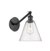 Innovations - 317-1W-BK-GBC-84 - One Light Wall Sconce - Ballston - Matte Black