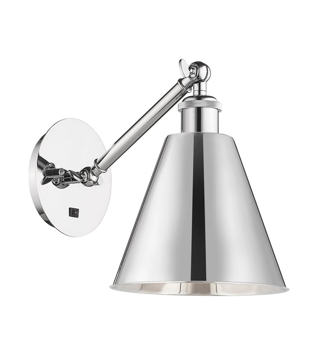 Innovations - 317-1W-PC-MBC-8-PC - One Light Wall Sconce - Ballston - Polished Chrome