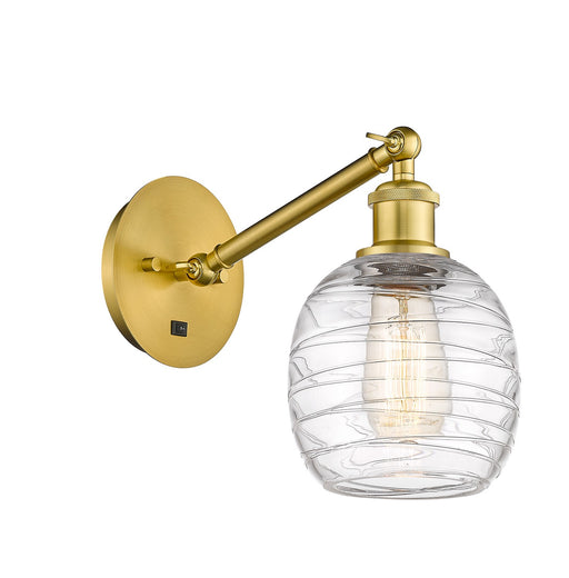 Innovations - 317-1W-SG-G1013-LED - LED Wall Sconce - Ballston - Satin Gold