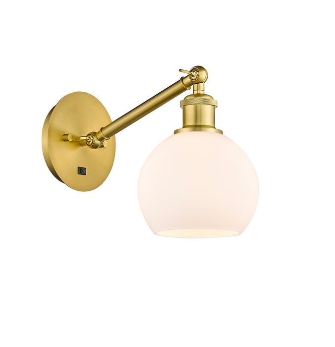 Innovations - 317-1W-SG-G121-6 - One Light Wall Sconce - Ballston - Satin Gold