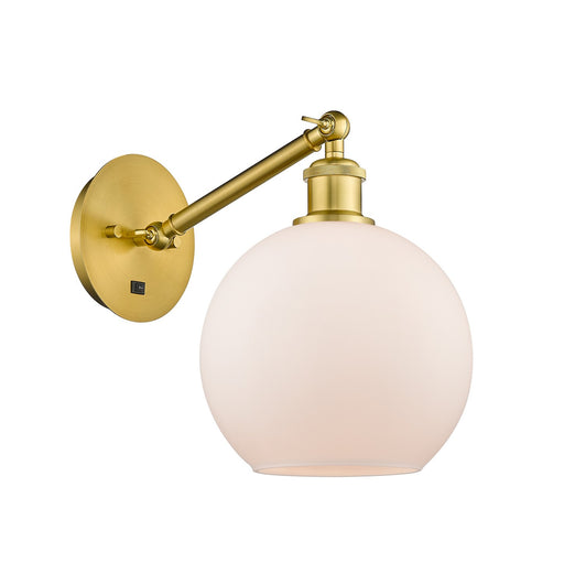 Innovations - 317-1W-SG-G121-8 - One Light Wall Sconce - Ballston - Satin Gold