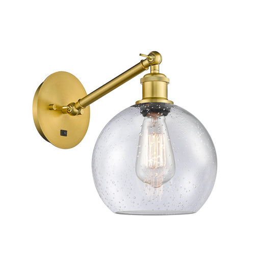 Innovations - 317-1W-SG-G124-8 - One Light Wall Sconce - Ballston - Satin Gold