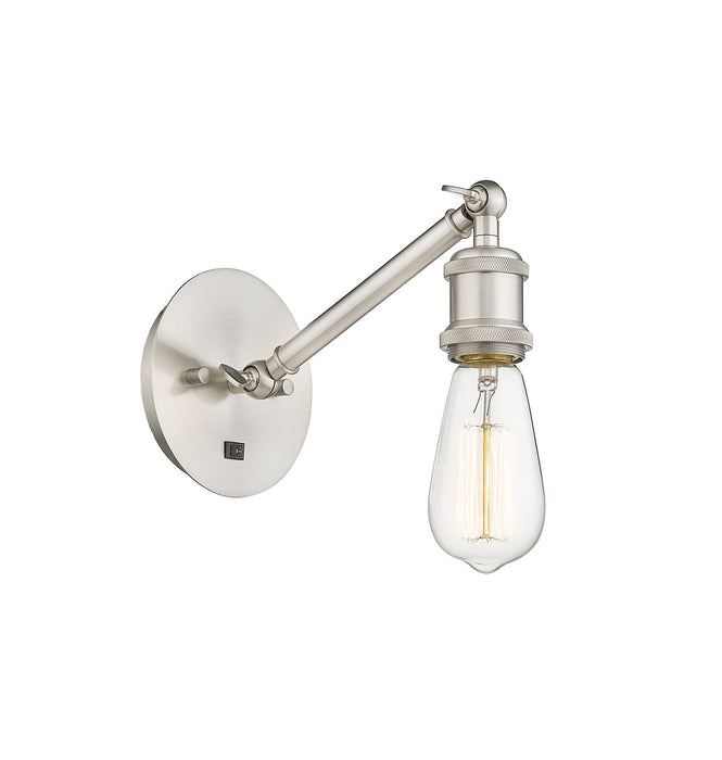 Innovations - 317-1W-SN - One Light Wall Sconce - Ballston - Brushed Satin Nickel