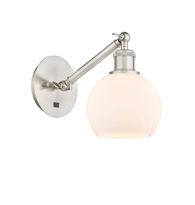 Innovations - 317-1W-SN-G121-6 - One Light Wall Sconce - Ballston - Brushed Satin Nickel