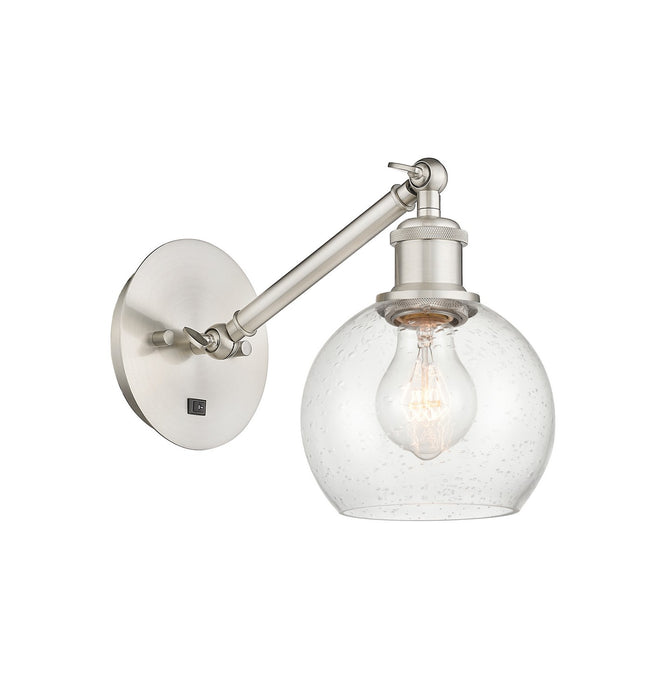 Innovations - 317-1W-SN-G124-6 - One Light Wall Sconce - Ballston - Brushed Satin Nickel