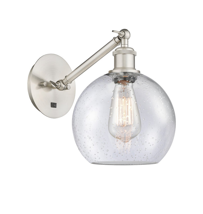 Innovations - 317-1W-SN-G124-8 - One Light Wall Sconce - Ballston - Brushed Satin Nickel
