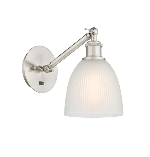 Innovations - 317-1W-SN-G381-LED - LED Wall Sconce - Ballston - Brushed Satin Nickel