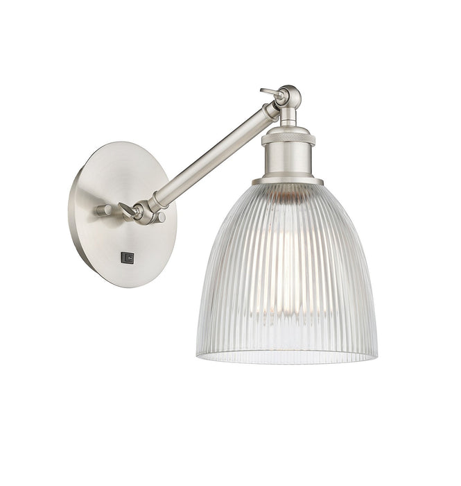 Innovations - 317-1W-SN-G382-LED - LED Wall Sconce - Ballston - Brushed Satin Nickel