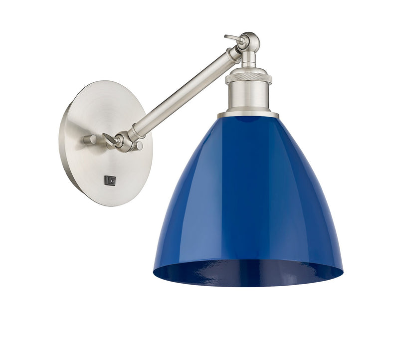 Innovations - 317-1W-SN-MBD-75-BL - One Light Wall Sconce - Ballston - Brushed Satin Nickel