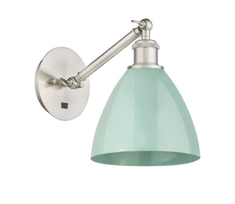 Innovations - 317-1W-SN-MBD-75-SF - One Light Wall Sconce - Ballston - Brushed Satin Nickel