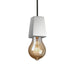 Justice Designs - CER-6011-BIS-DBRZ-BKCD - One Light Pendant - Euro Classics - Bisque