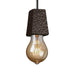 Justice Designs - CER-6011-HMIR-DBRZ-BKCD - One Light Pendant - Euro Classics - Hammered Iron