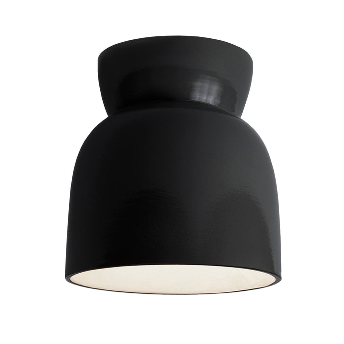 Justice Designs - CER-6190-BLK-LED1-1000 - LED Flush-Mount - Radiance Collection - Gloss Black