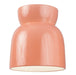 Justice Designs - CER-6190-BSH-LED1-1000 - LED Flush-Mount - Radiance Collection - Gloss Blush