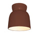 Justice Designs - CER-6190-CLAY-LED1-1000 - LED Flush-Mount - Radiance Collection - Canyon Clay