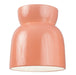 Justice Designs - CER-6190W-BSH-LED1-1000 - LED Flush-Mount - Radiance Collection - Gloss Blush