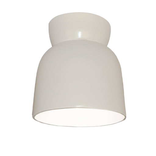 Justice Designs - CER-6190W-WHT-LED1-1000 - LED Flush-Mount - Radiance Collection - Gloss White