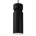 Justice Designs - CER-6510-BLK-CROM-BKCD-LED1-700 - LED Pendant - Radiance - Gloss Black