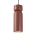 Justice Designs - CER-6510-CLAY-CROM-BKCD-LED1-700 - LED Pendant - Radiance - Canyon Clay