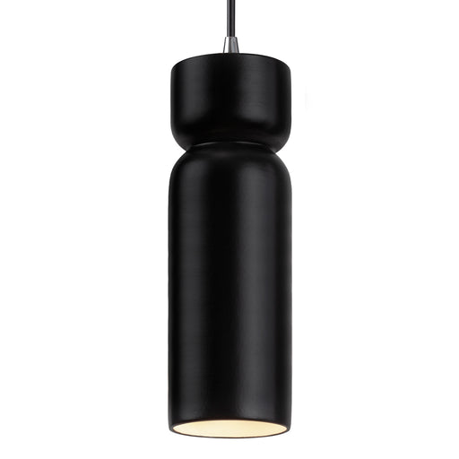 Justice Designs - CER-6510-CRB-CROM-BKCD-LED1-700 - LED Pendant - Radiance - Carbon - Matte Black