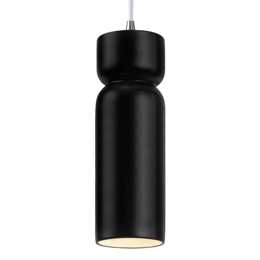 Justice Designs - CER-6510-CRB-CROM-WTCD-LED1-700 - LED Pendant - Radiance - Carbon - Matte Black