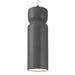 Justice Designs - CER-6510-GRY-DBRZ-WTCD-LED1-700 - LED Pendant - Radiance - Gloss Grey
