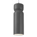 Justice Designs - CER-6510-GRY-NCKL-WTCD-LED1-700 - LED Pendant - Radiance - Gloss Grey