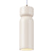 Justice Designs - CER-6510-MAT-ABRS-WTCD-LED1-700 - LED Pendant - Radiance - Matte White
