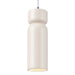 Justice Designs - CER-6510-MAT-CROM-WTCD-LED1-700 - LED Pendant - Radiance - Matte White